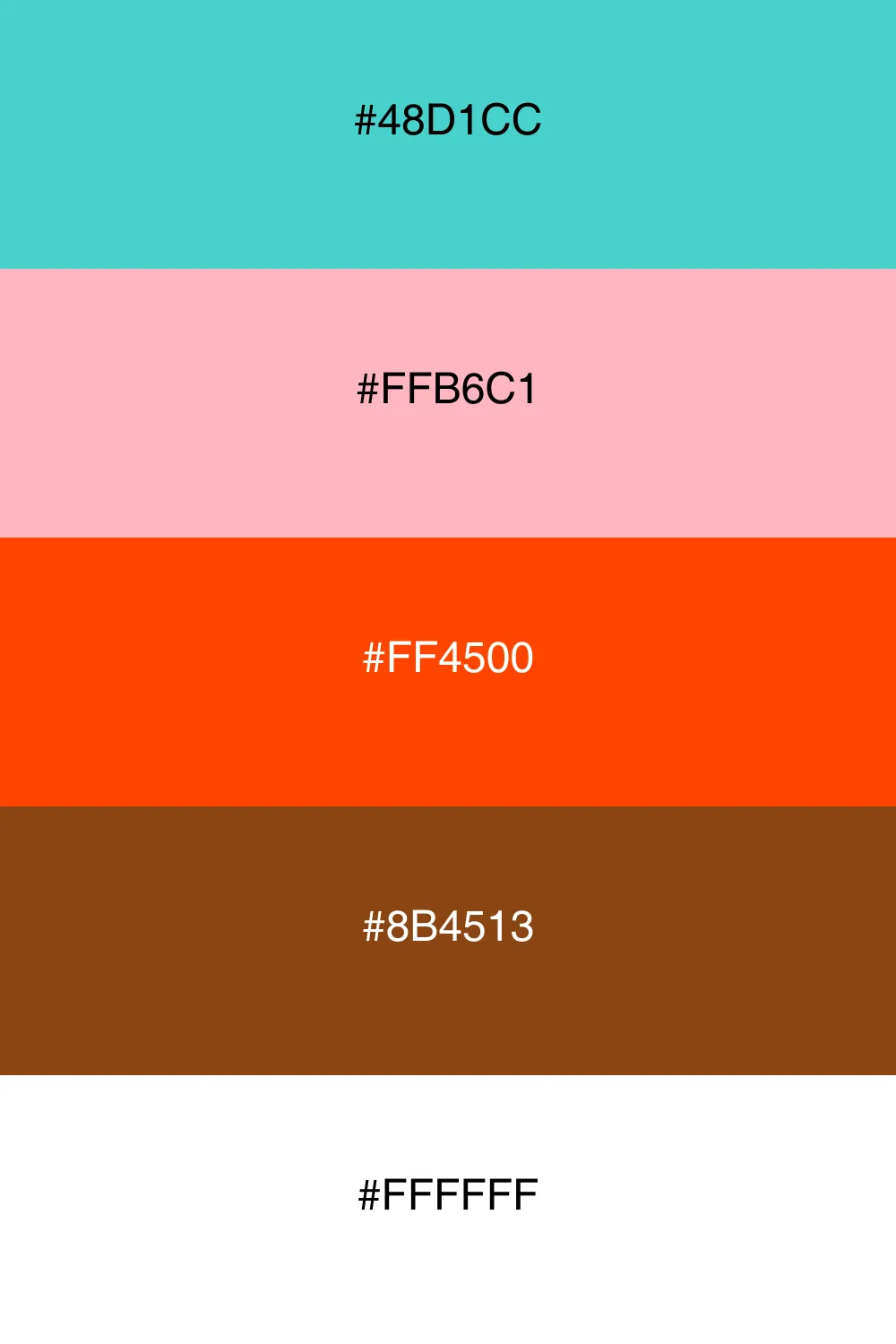 A playful palette inspired by coral reefs and nature.