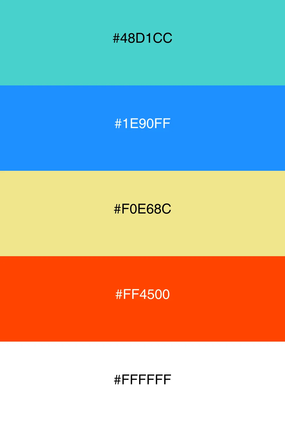A refreshing palette inspired by oceanic colors.