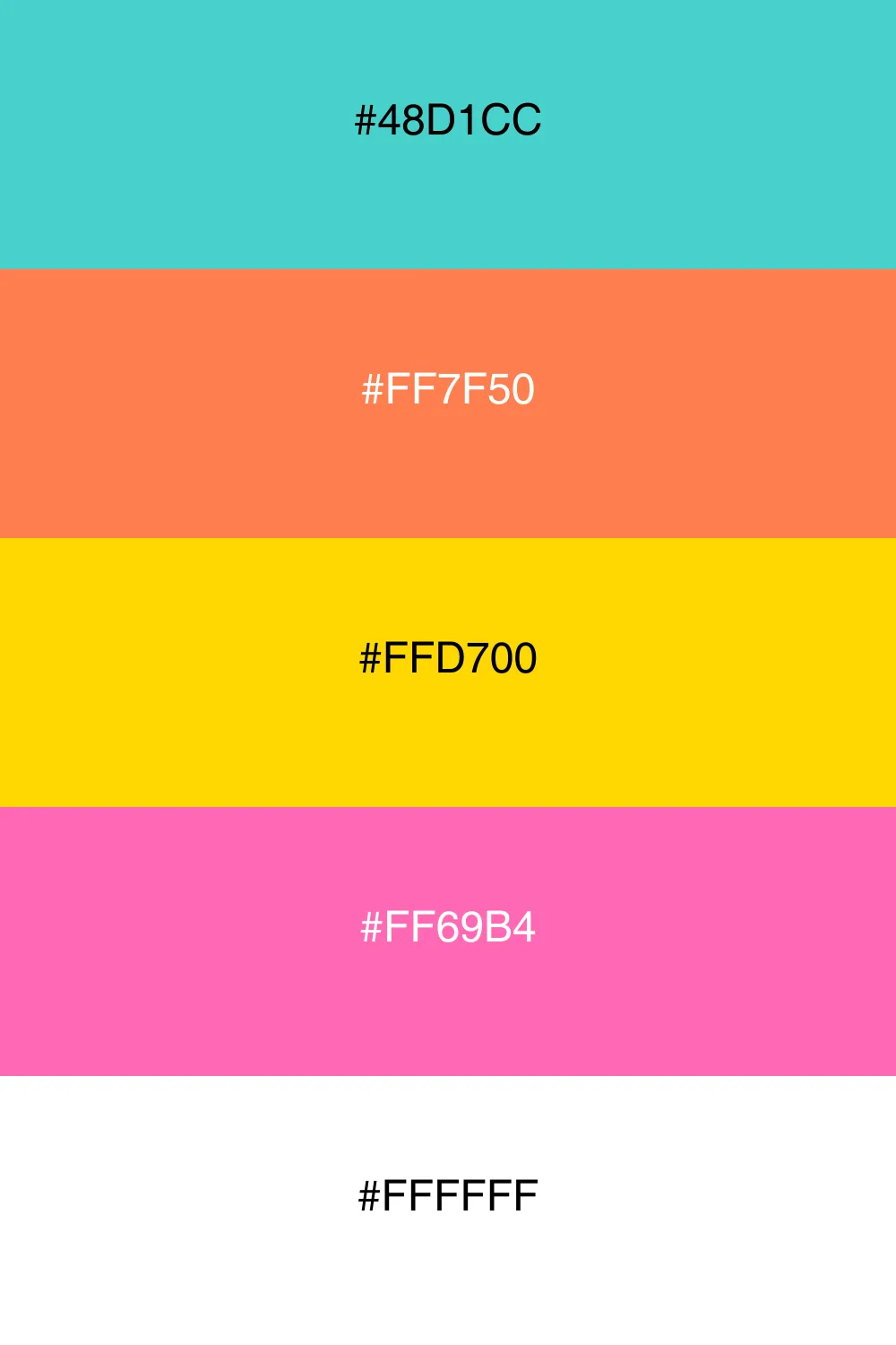 A warm palette reminiscent of a tropical sunset.