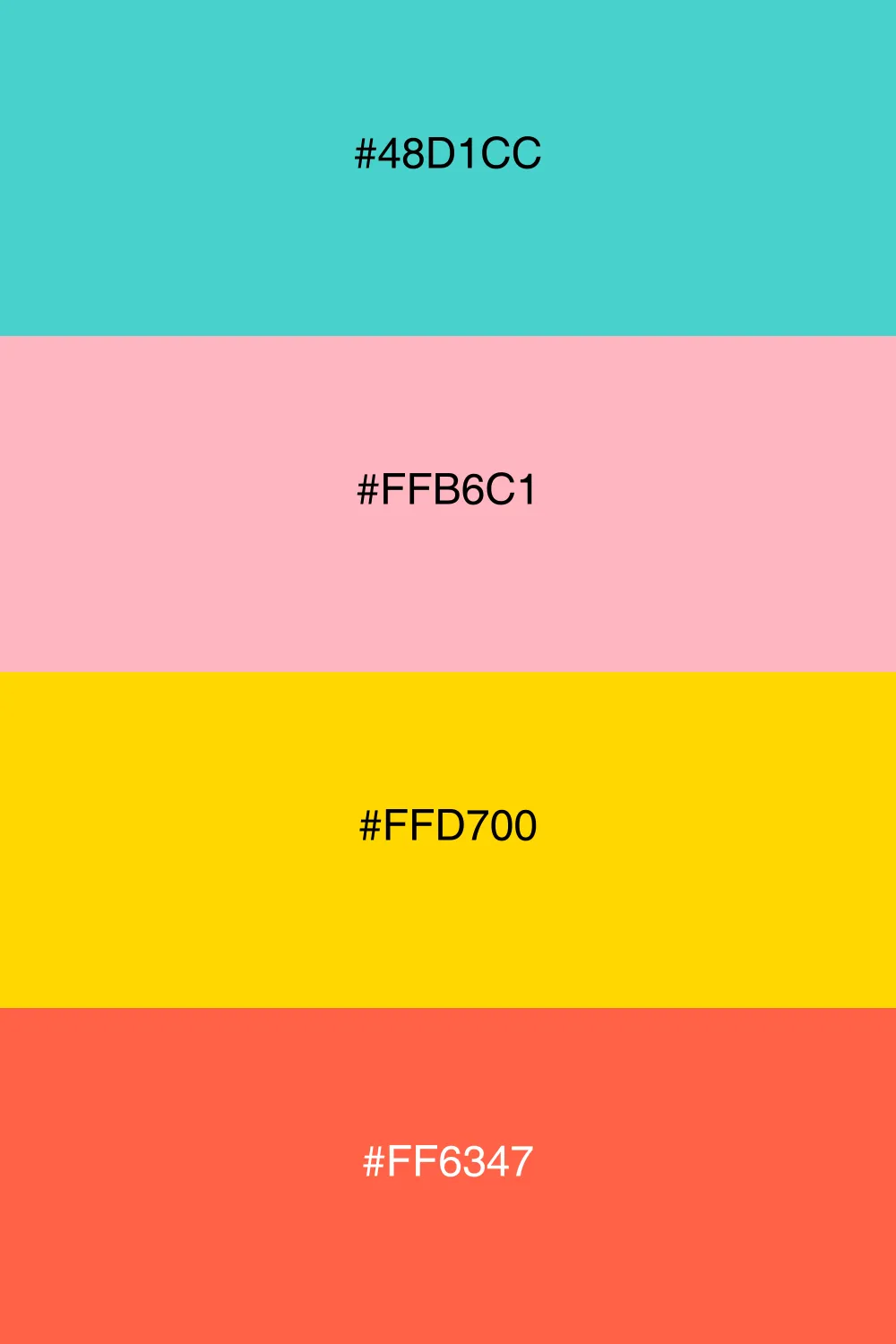 A bright and cheerful warm palette for a lively feel.