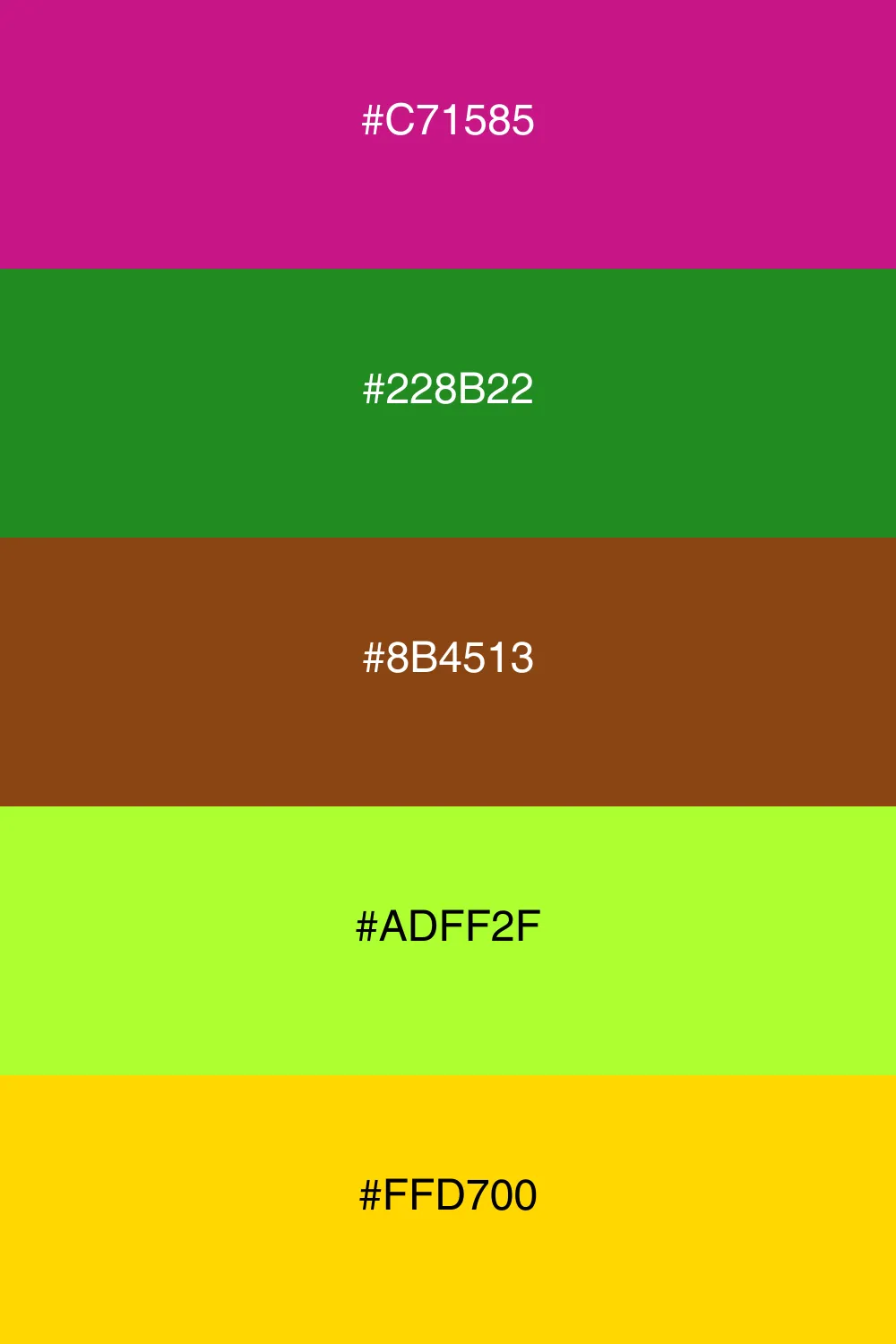 A vibrant palette inspired by a mystical forest.