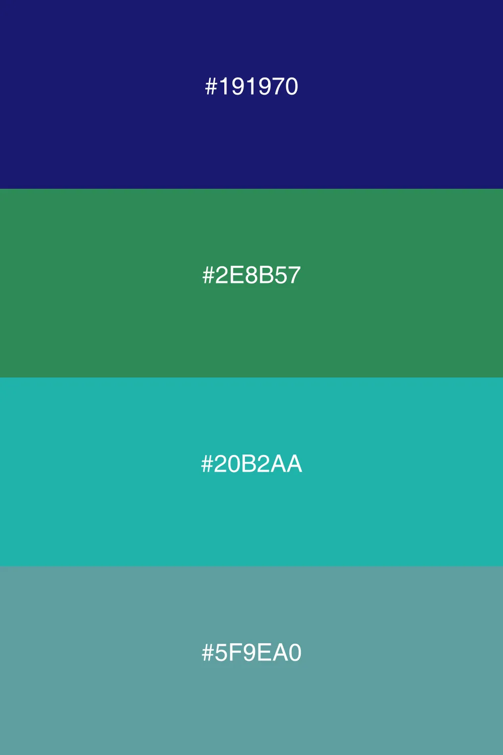 A refreshing palette inspired by cool ocean depths.