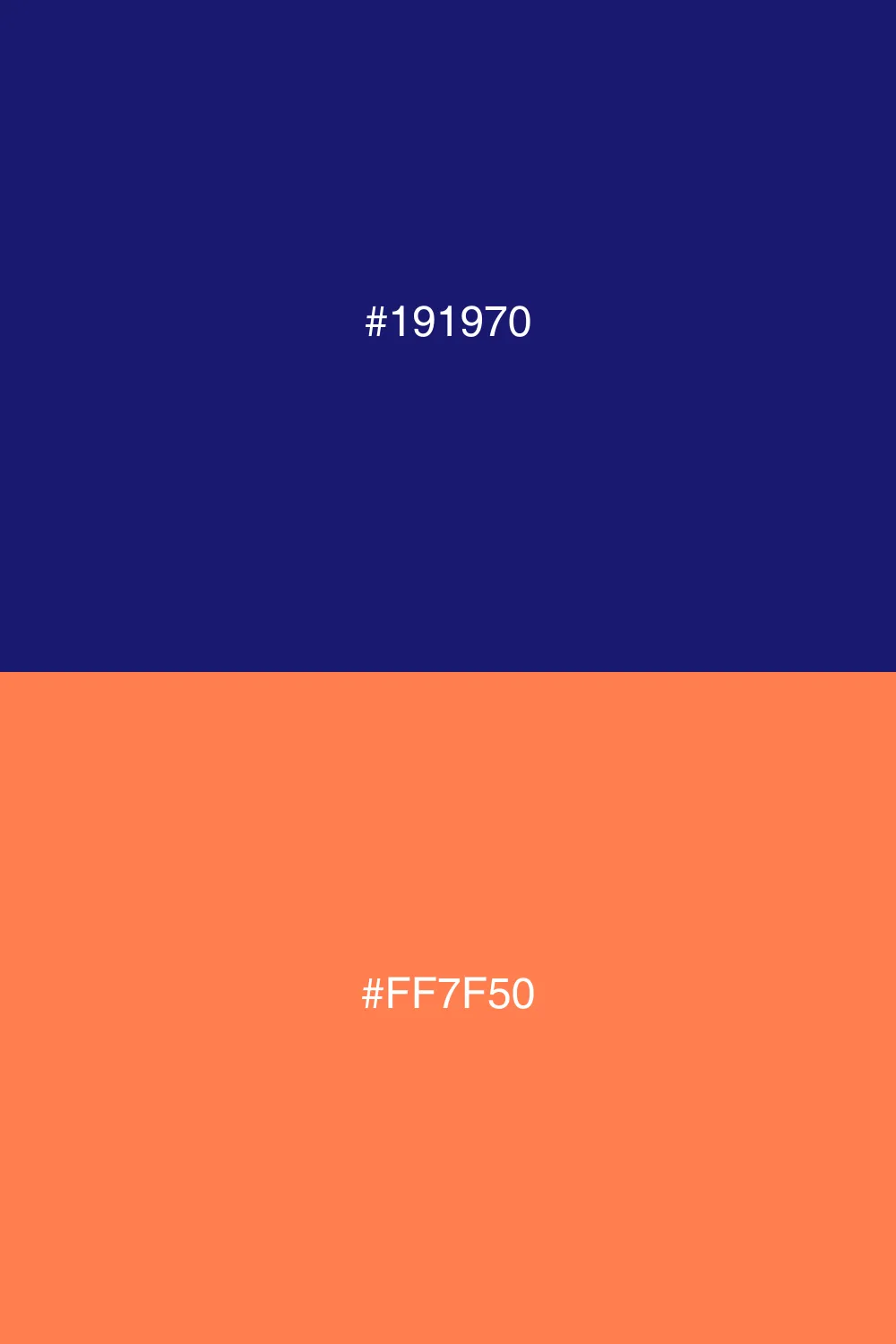 High contrast, vibrant pairing.
