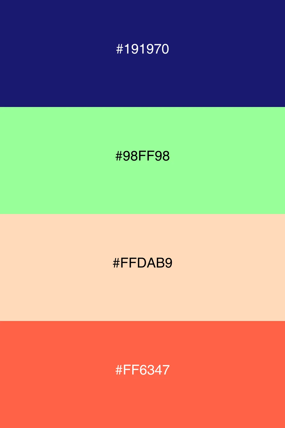 Fresh and lively color combination.