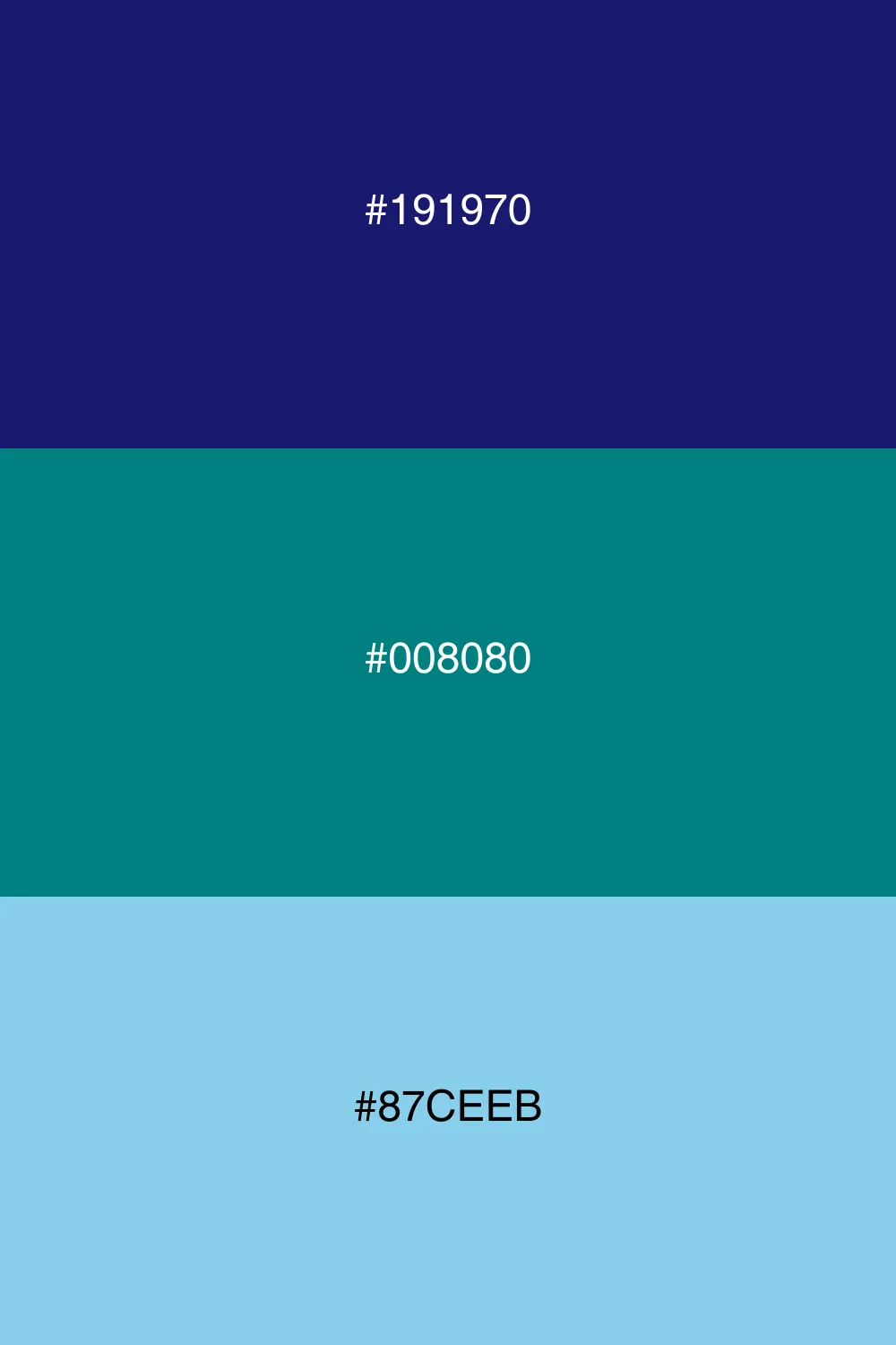 Cool tones for a serene palette.