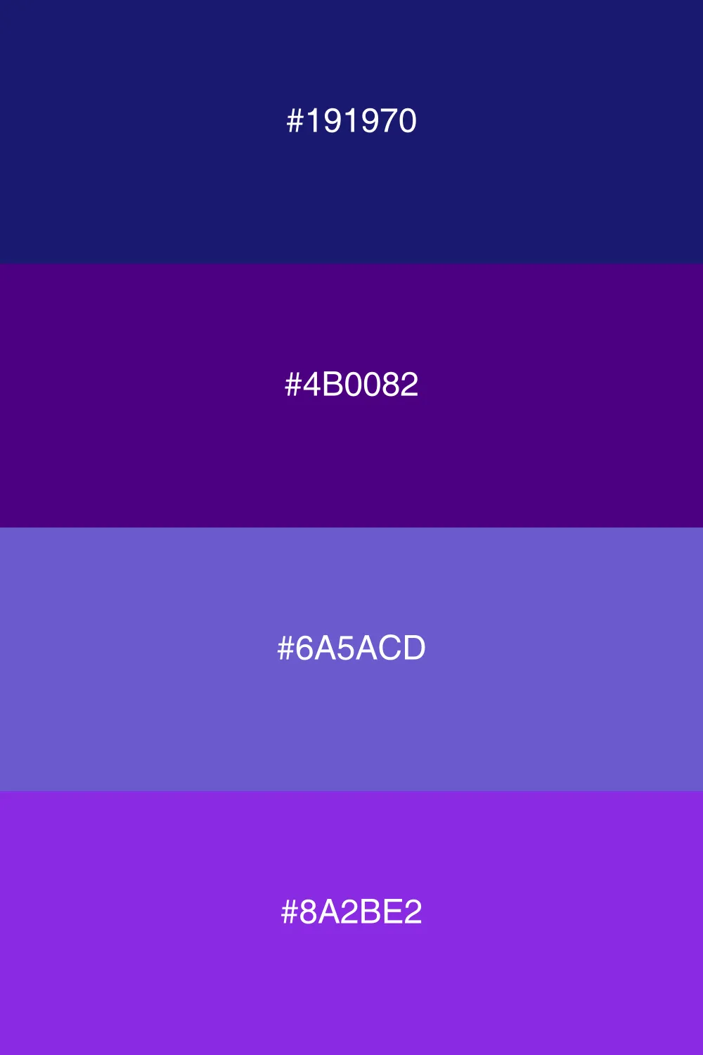 A serene palette evoking a mystical night sky.