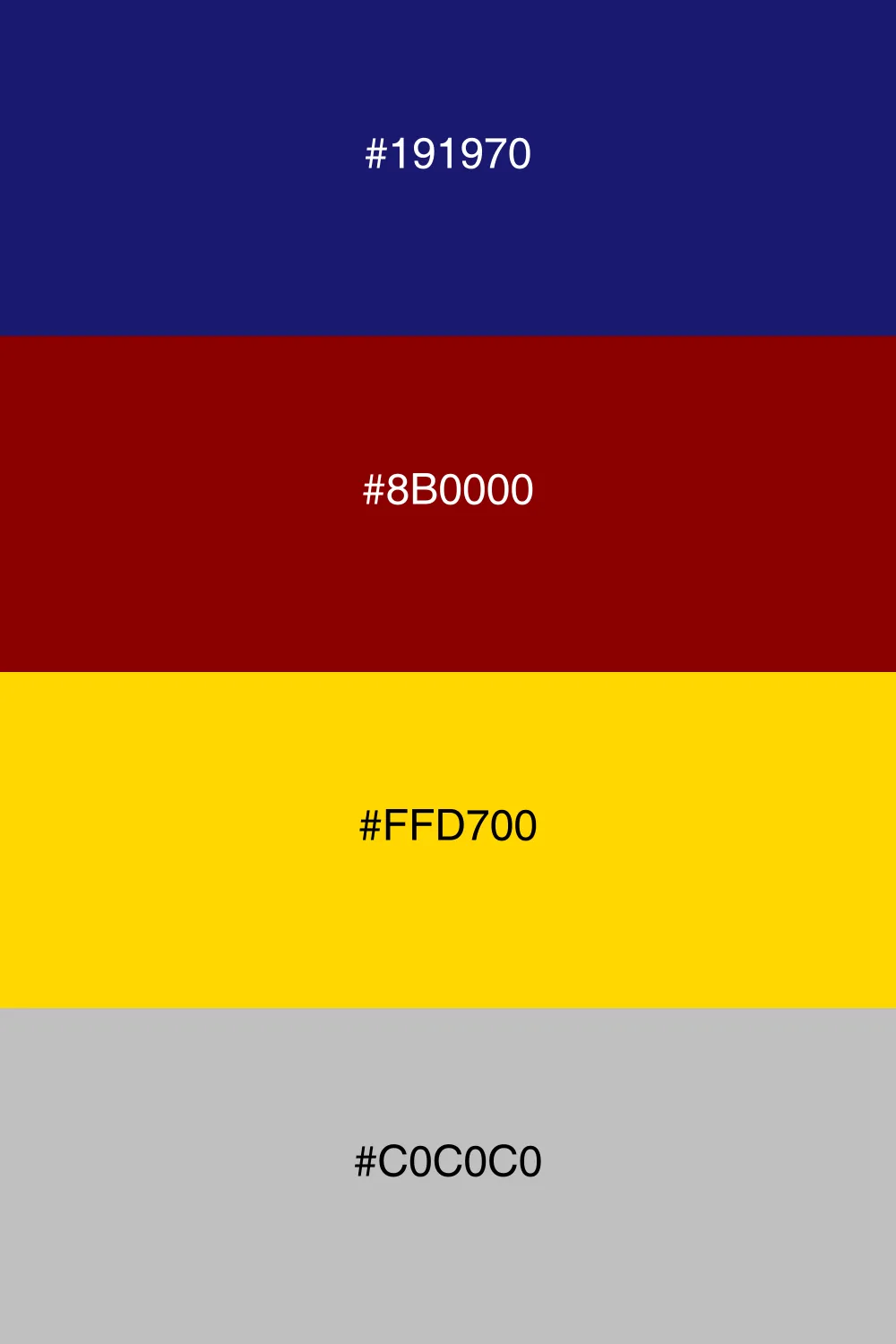 A luxurious palette with bold contrasts and richness.