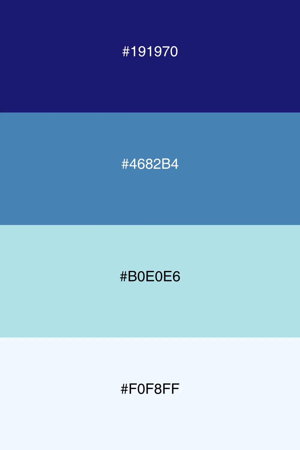 A cool palette evoking the serenity of a winter night.