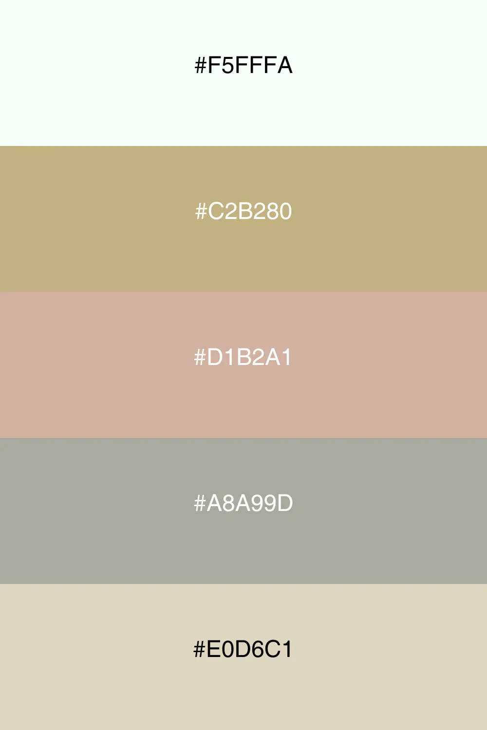 An earthy palette inspired by natural, organic tones.