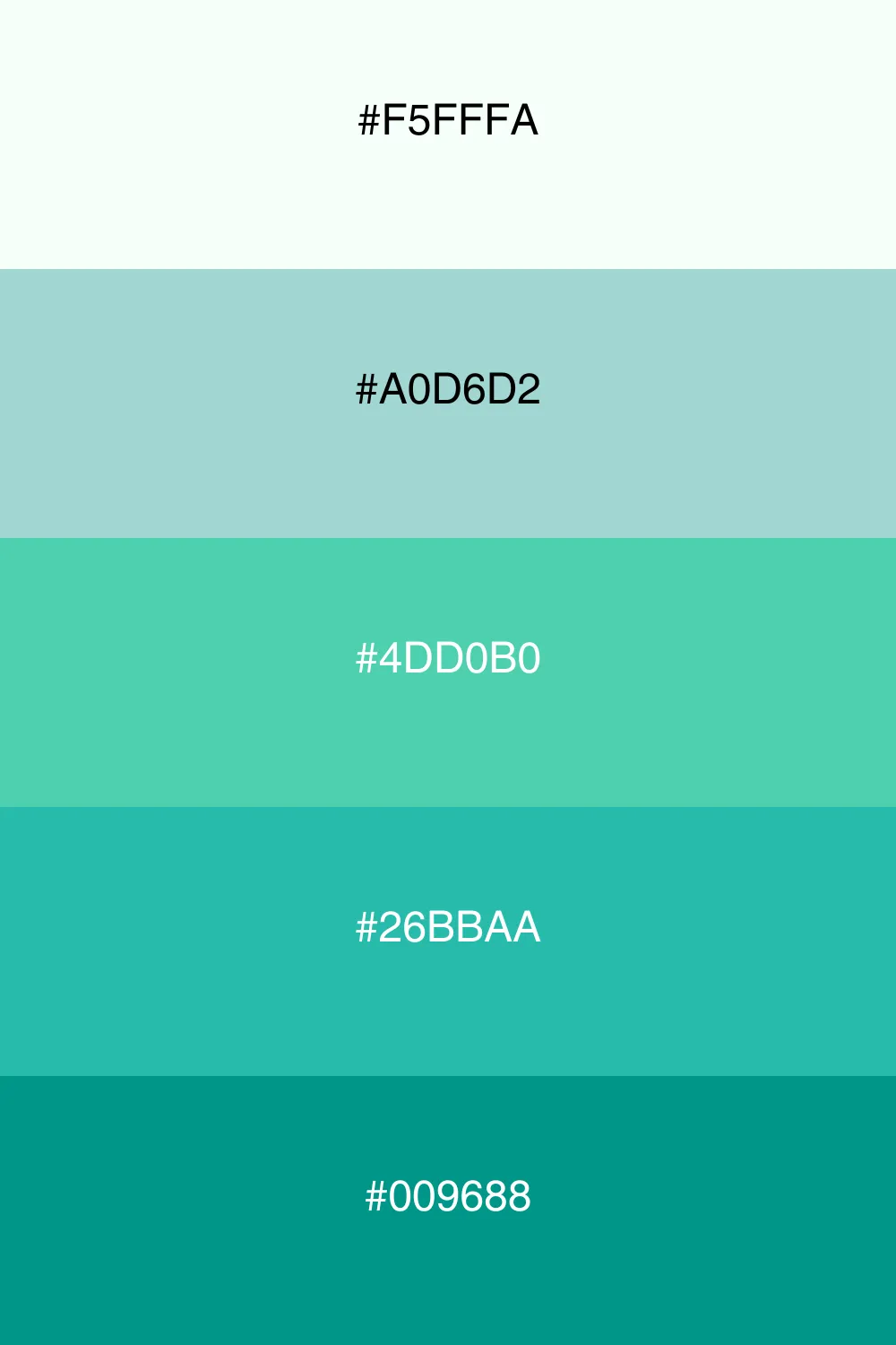 A delightful mix of vibrant and fresh minty colors.