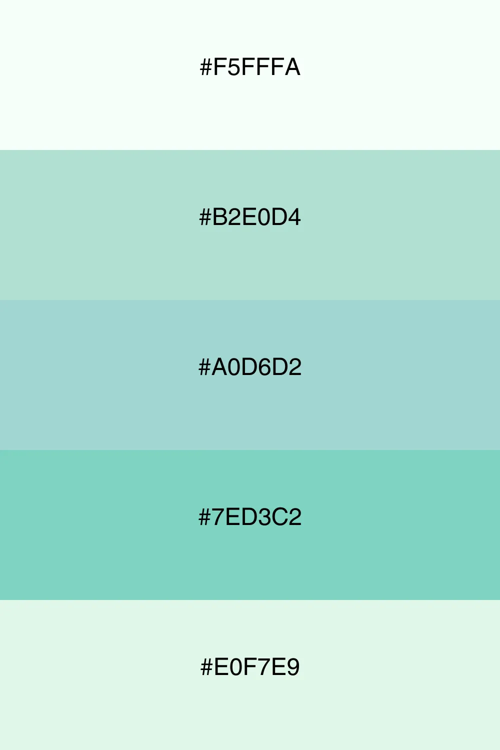 A serene palette that brings calm and tranquility.