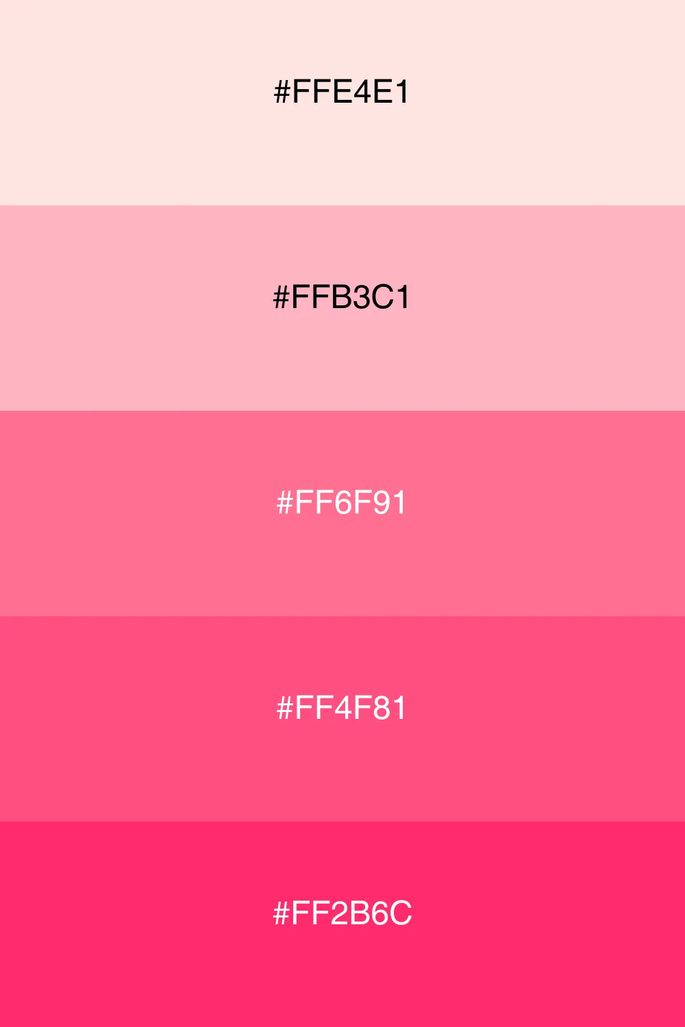 A soft and romantic palette inspired by cherry blossoms.