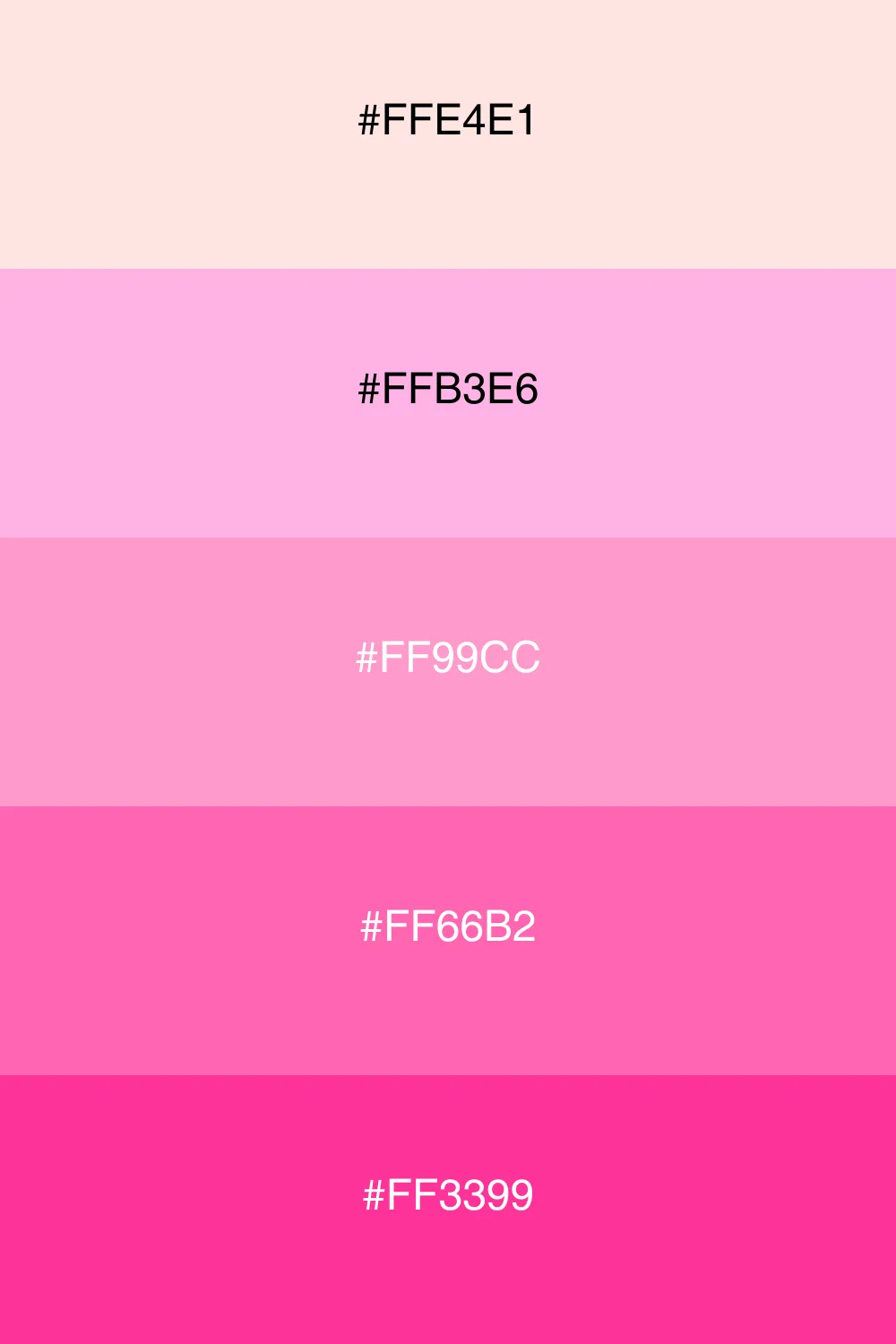 A playful and sweet palette inspired by cotton candy.
