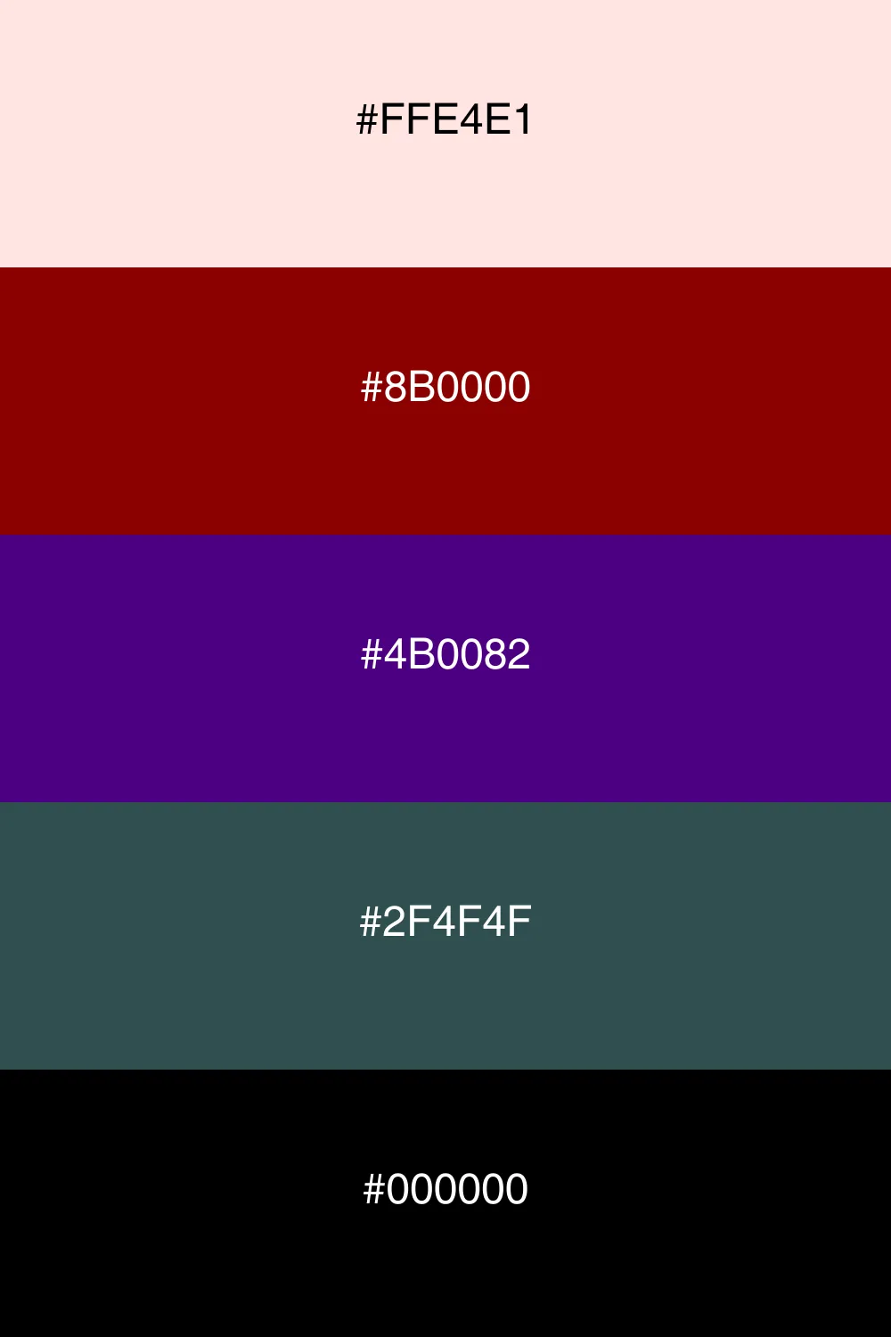 A dark and elegant palette for dramatic designs.