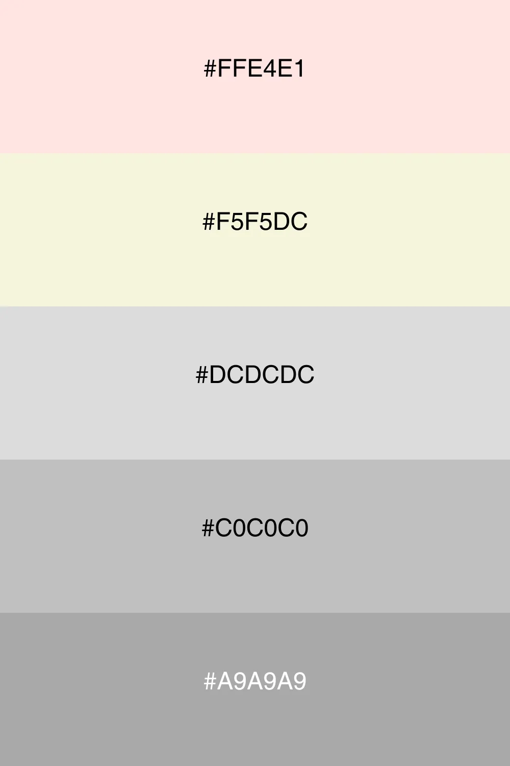 A soft neutral palette for subtle and elegant designs.