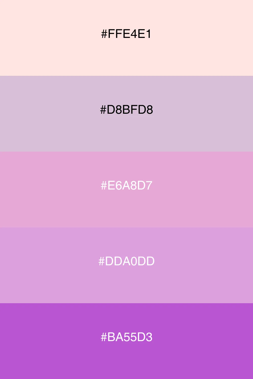 A vintage-inspired palette with soft rose tones.