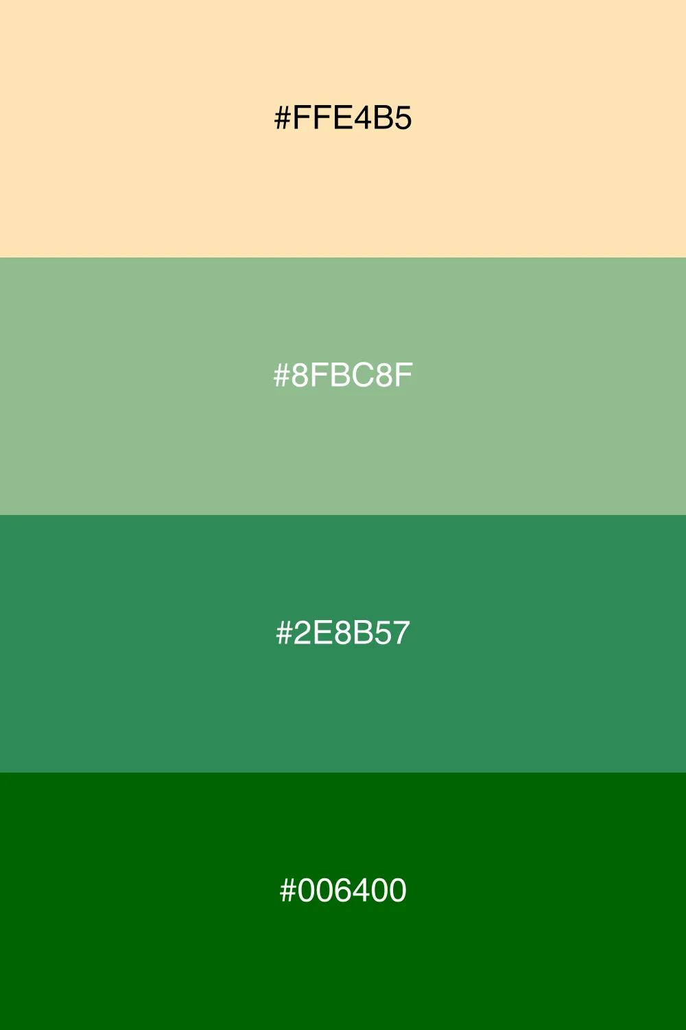 A cool earthy palette inspired by lush forest greens.