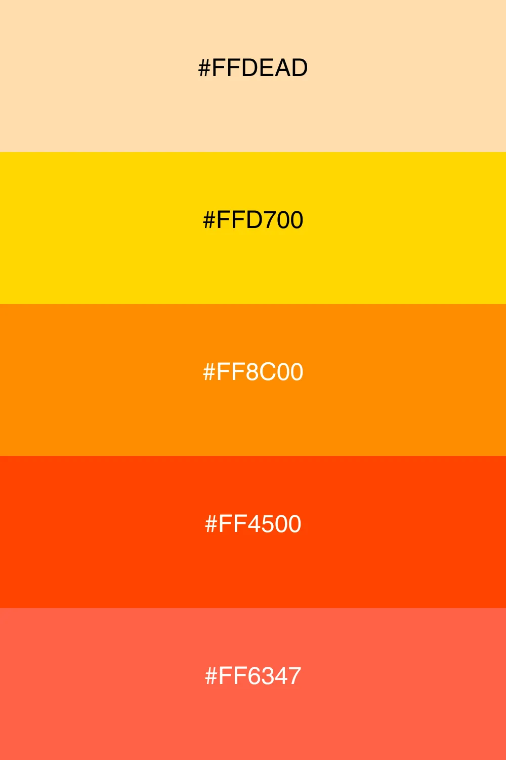 A fresh and vibrant palette inspired by citrus fruits.