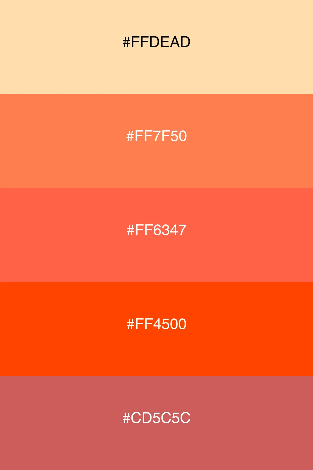 A vibrant palette inspired by tropical coral reefs.
