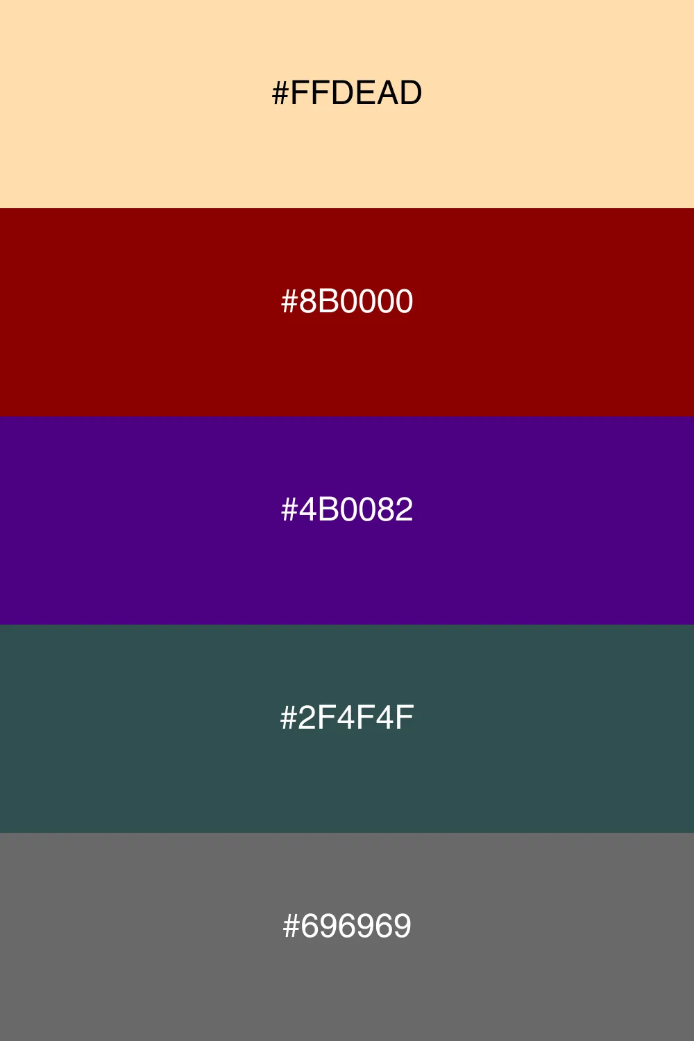 A dark and elegant palette with rich, sophisticated tones.