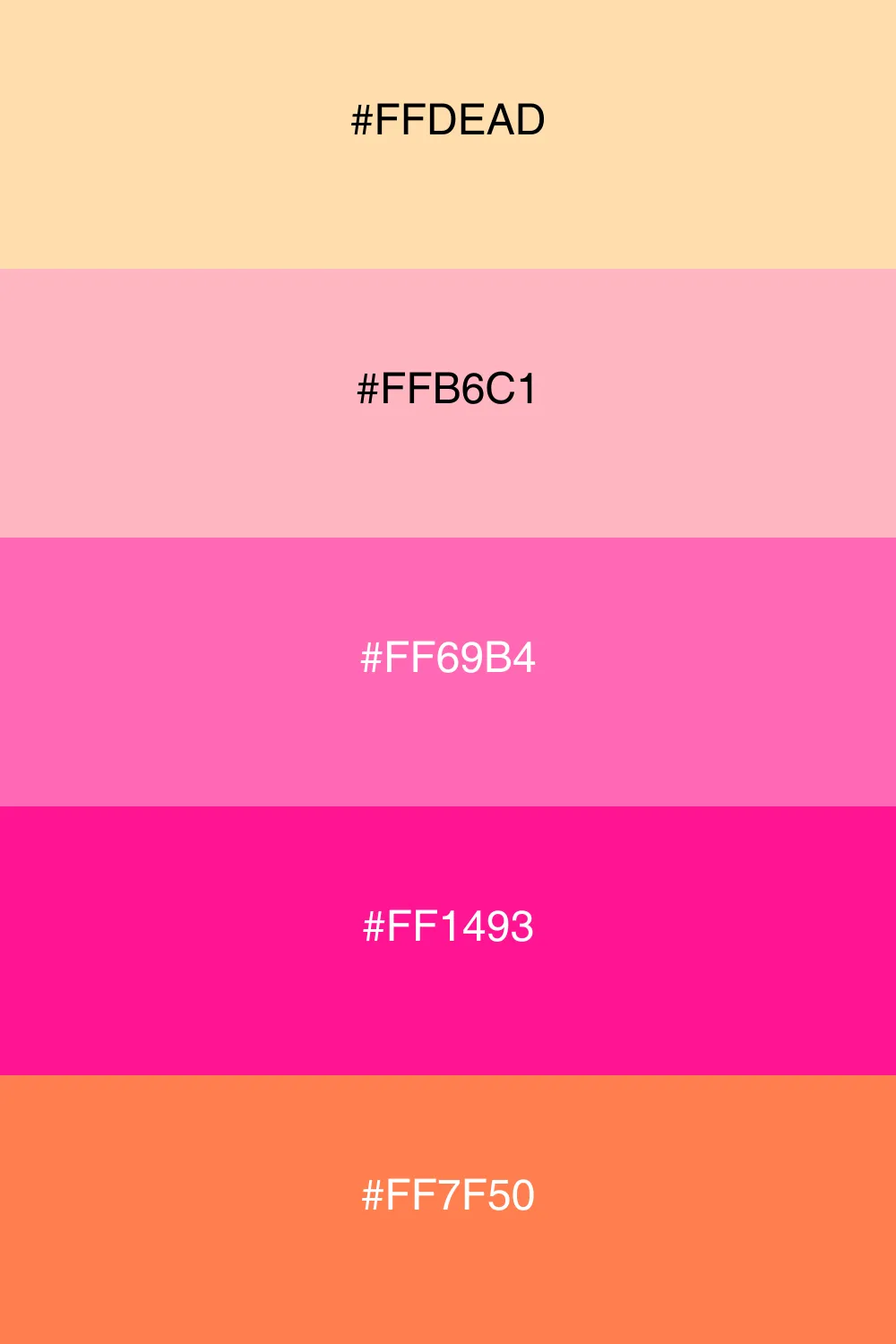 A vibrant floral palette full of delightful colors.
