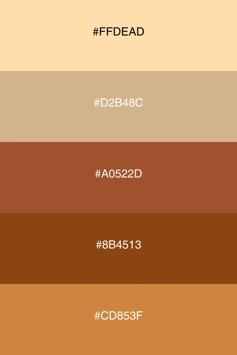 An earthy palette that evokes rustic charm and warmth.