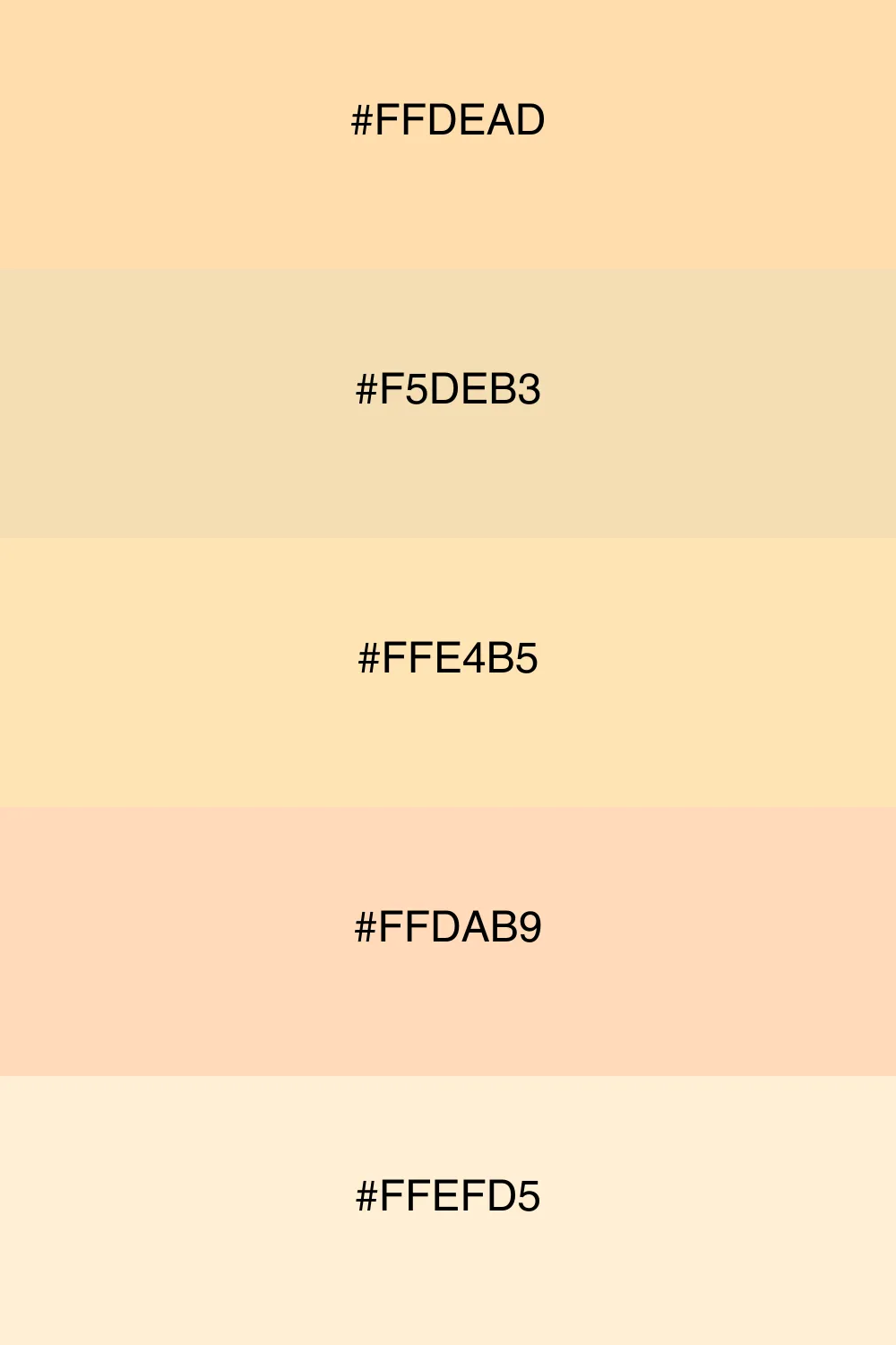 A soft and serene palette reminiscent of sandy beaches.