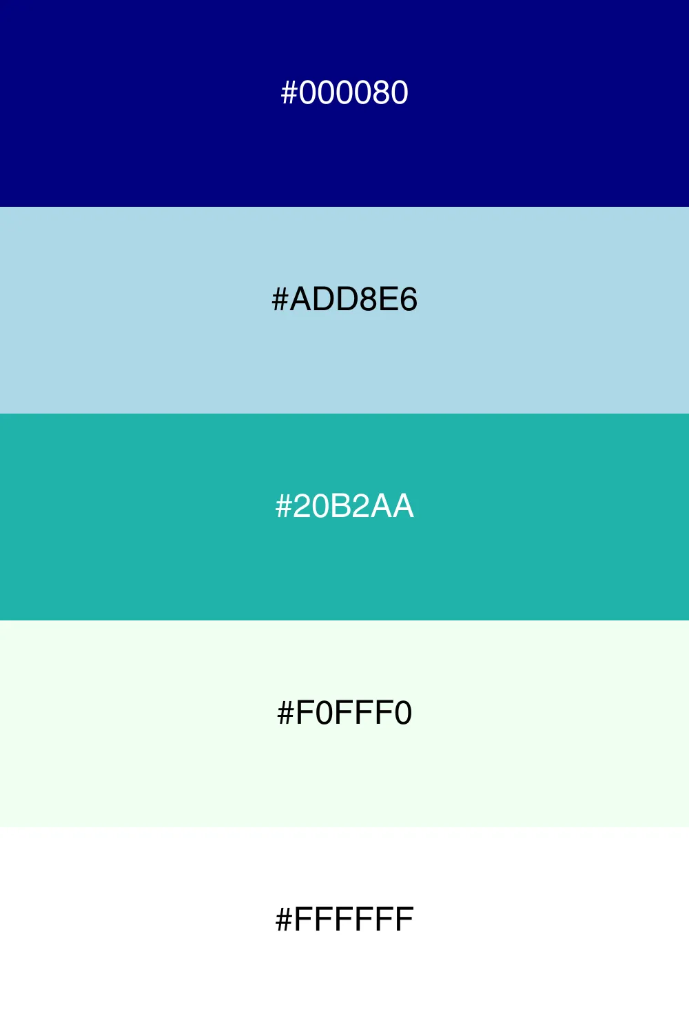 A fresh and breezy palette reminiscent of cool waters.