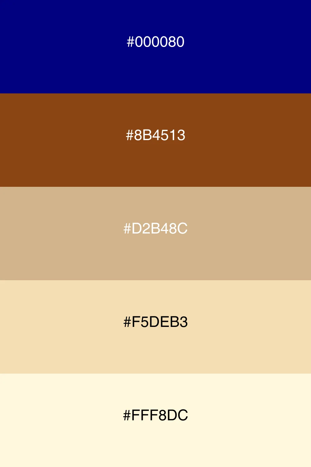 An earthy palette that feels natural and grounded.