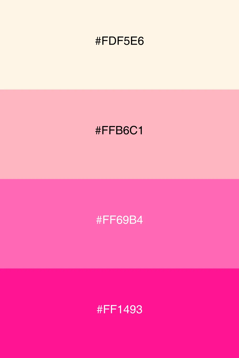 A bright and cheerful spring palette with floral vibes.