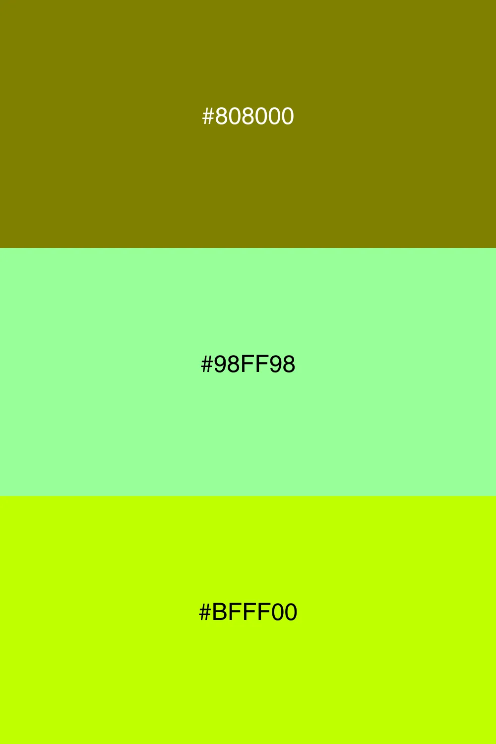 Fresh and lively color trio.