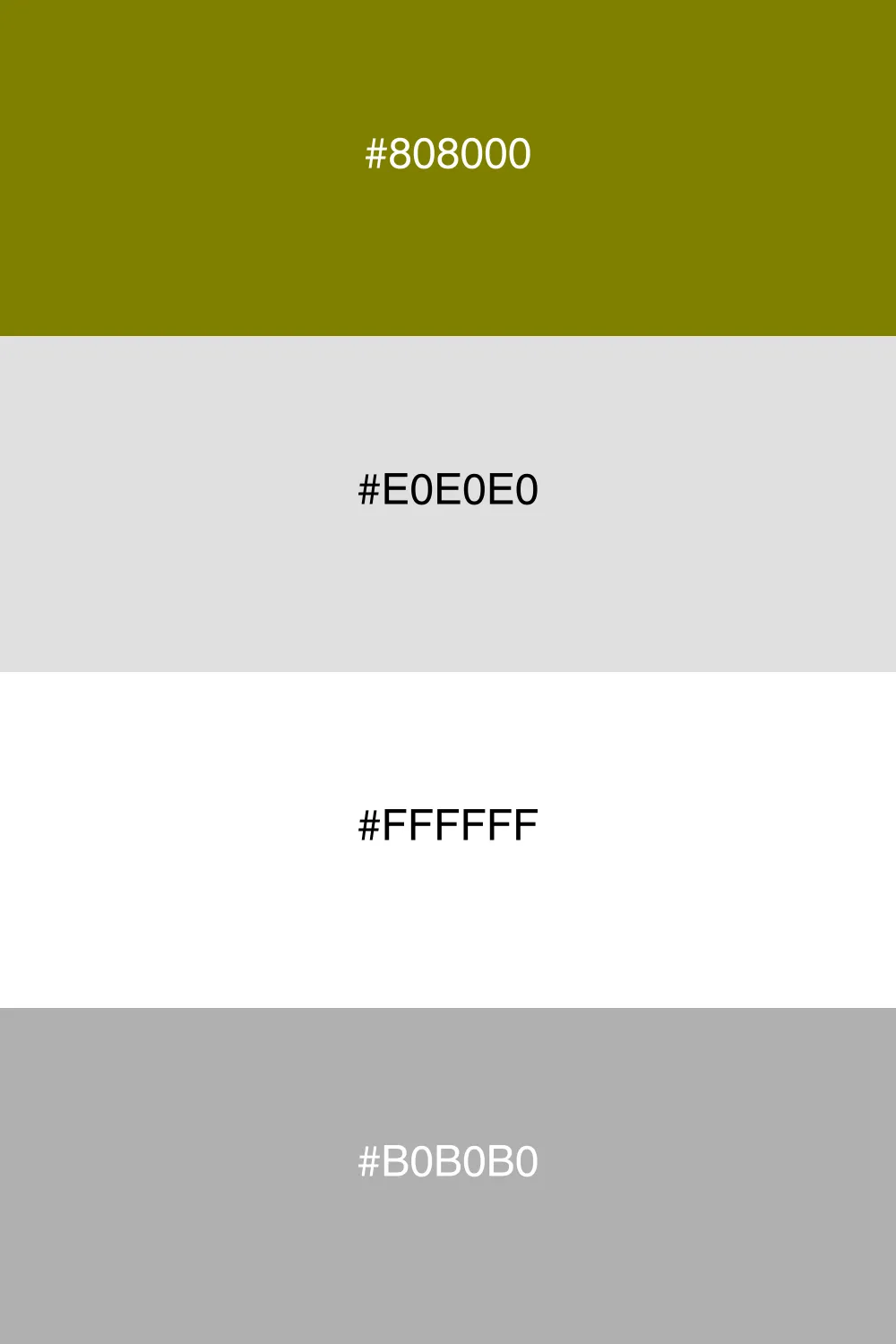 A modern minimalist palette with clean and simple tones.