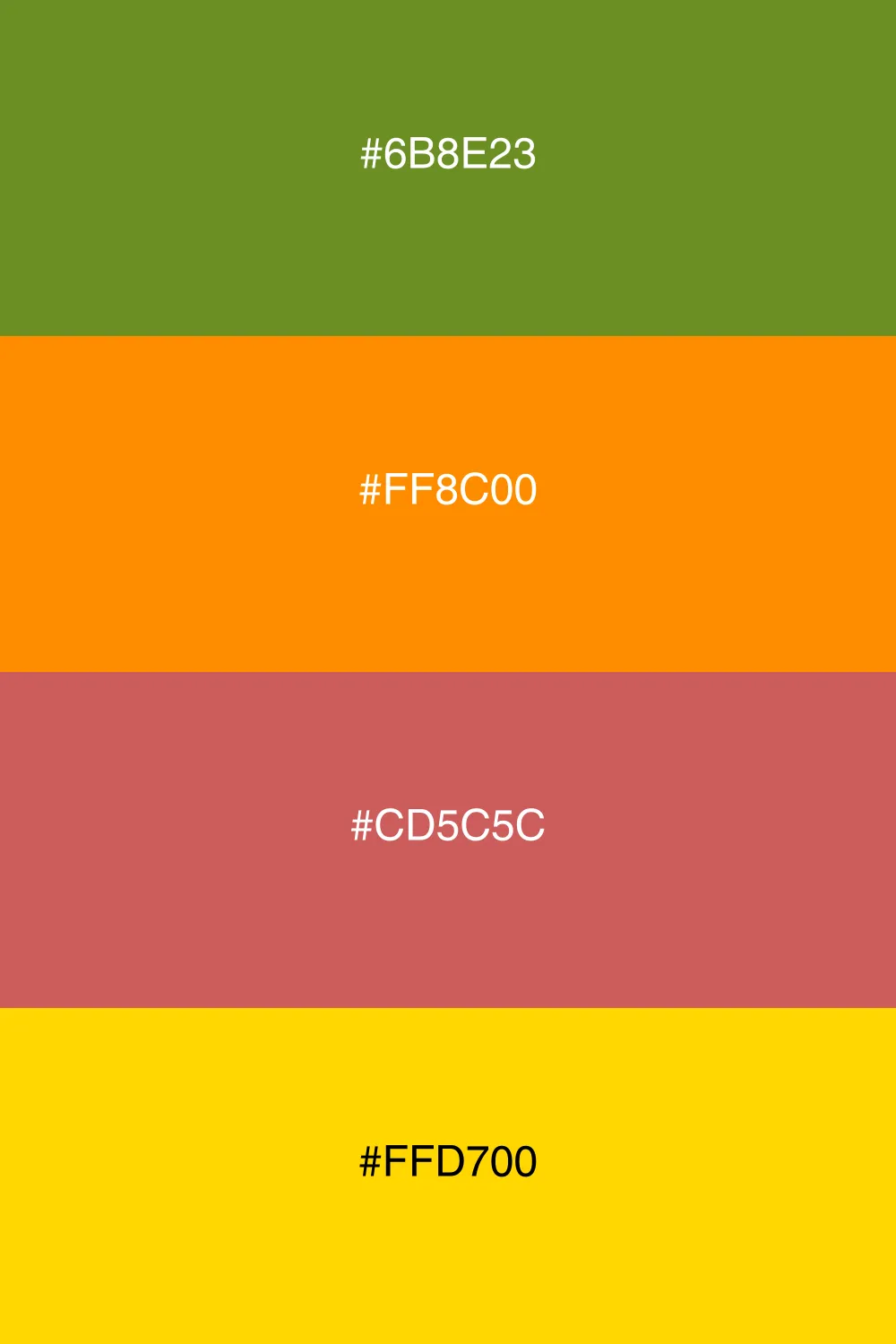 An autumn-inspired palette with warm, rich colors.