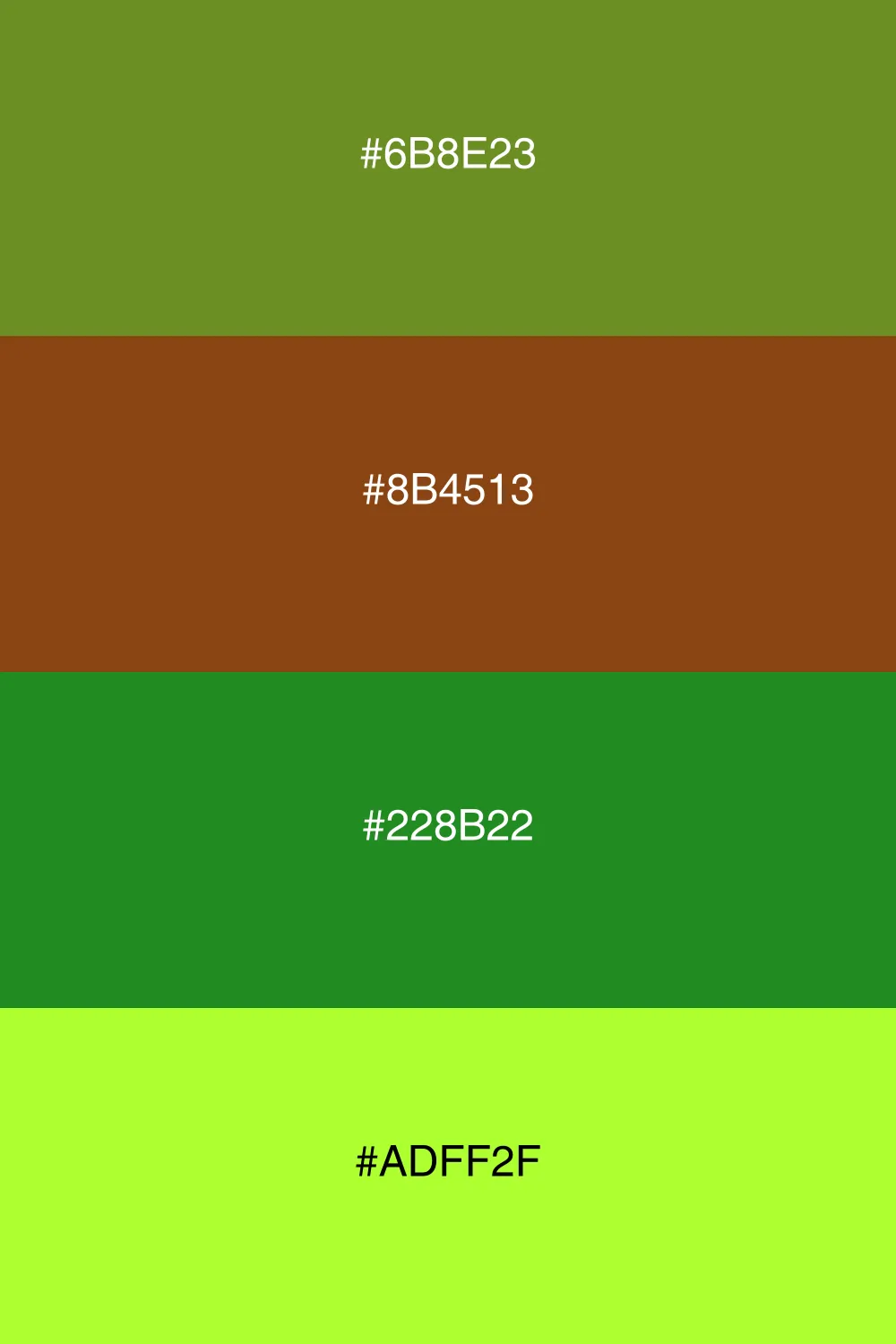 A refreshing palette inspired by lush forest greens.