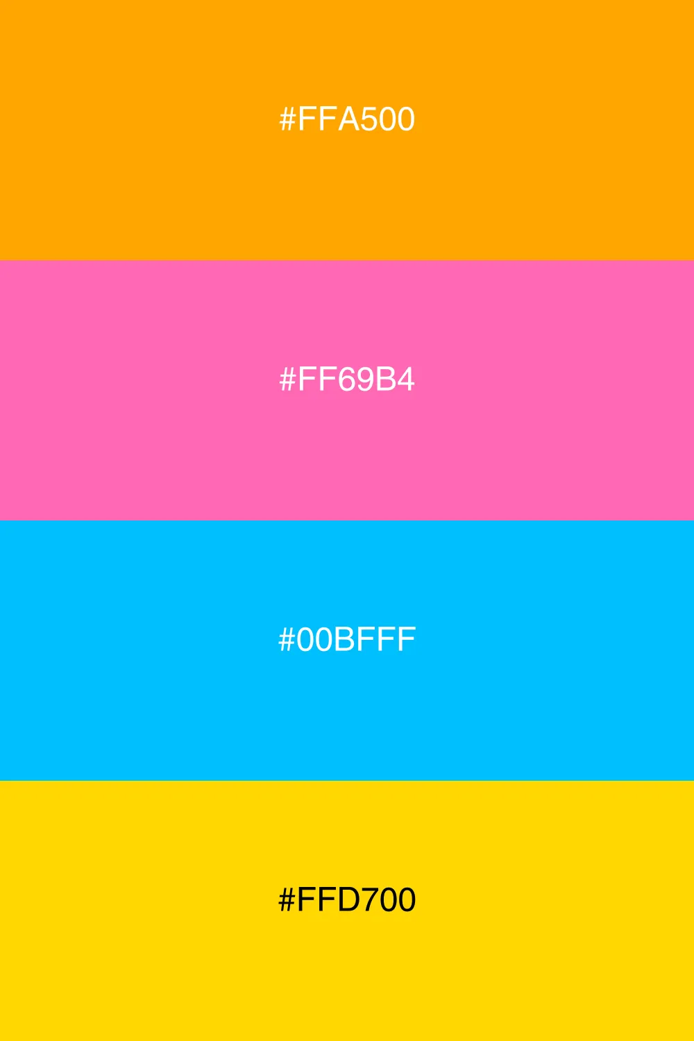 A playful retro palette with vibrant color pops.