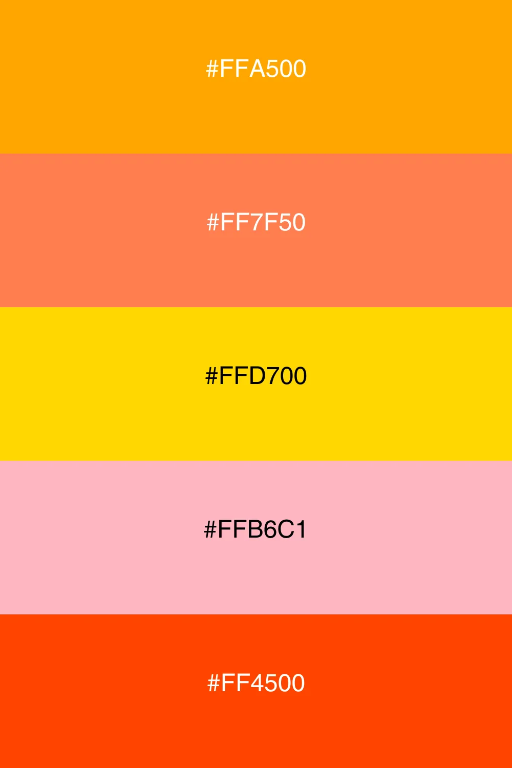 Bright and cheerful colors inspired by tropical sunrises.