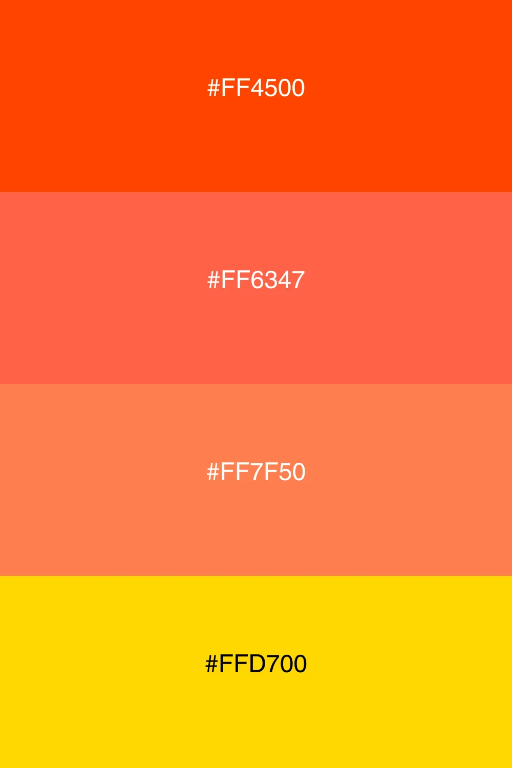 A vibrant palette inspired by a warm sunset glow.