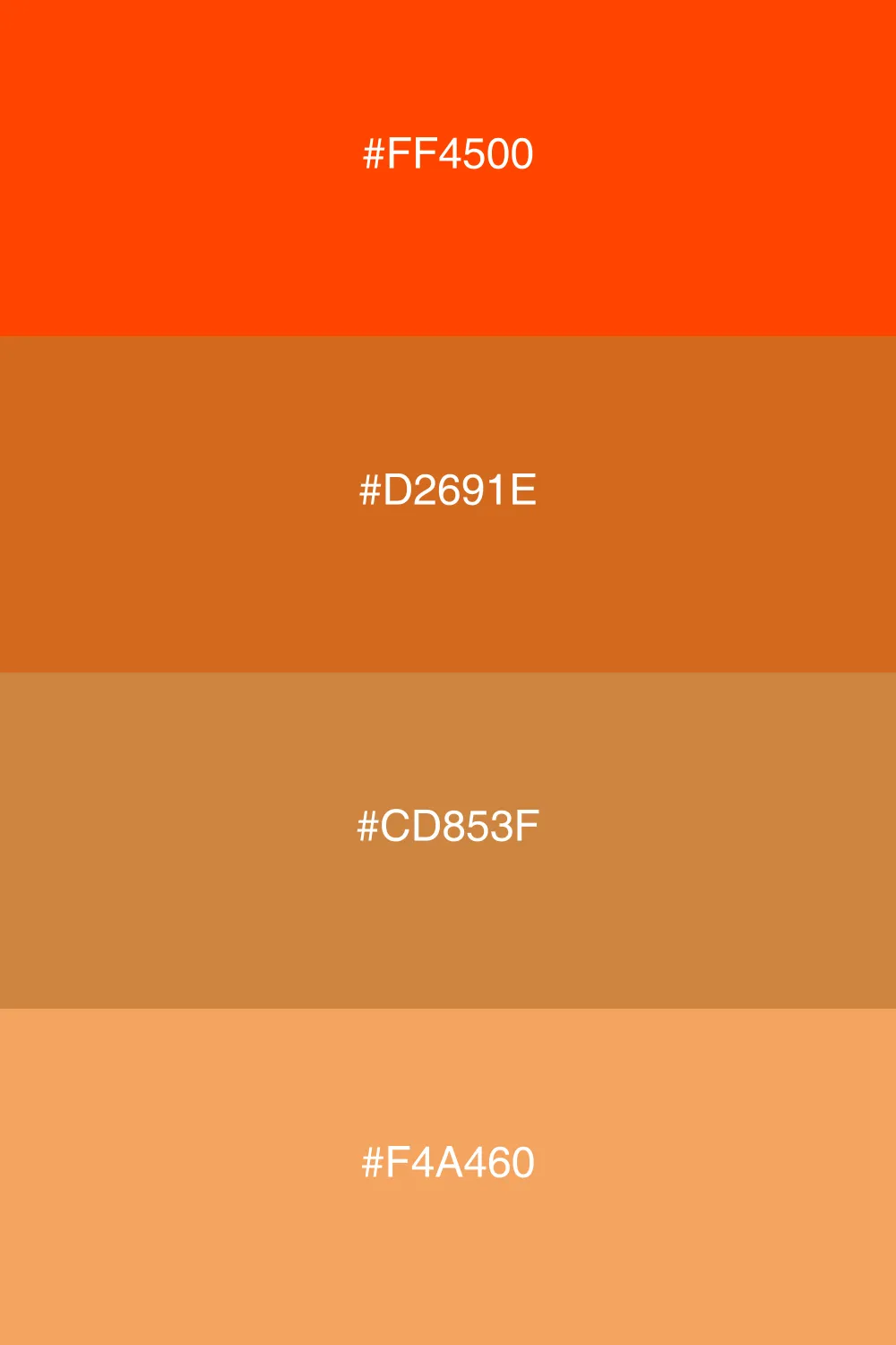 A vintage palette reminiscent of warm sunset hues.