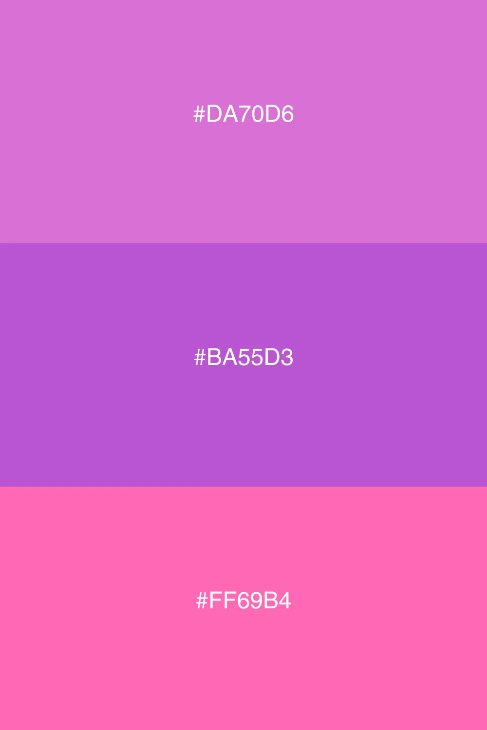 Soft harmony with purples and pinks.