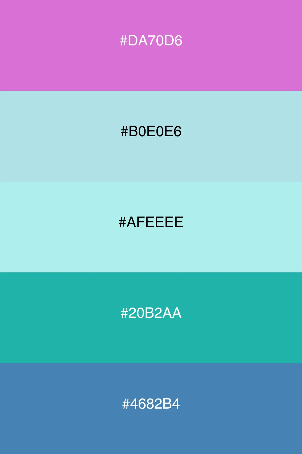 A refreshing palette inspired by ocean breezes.