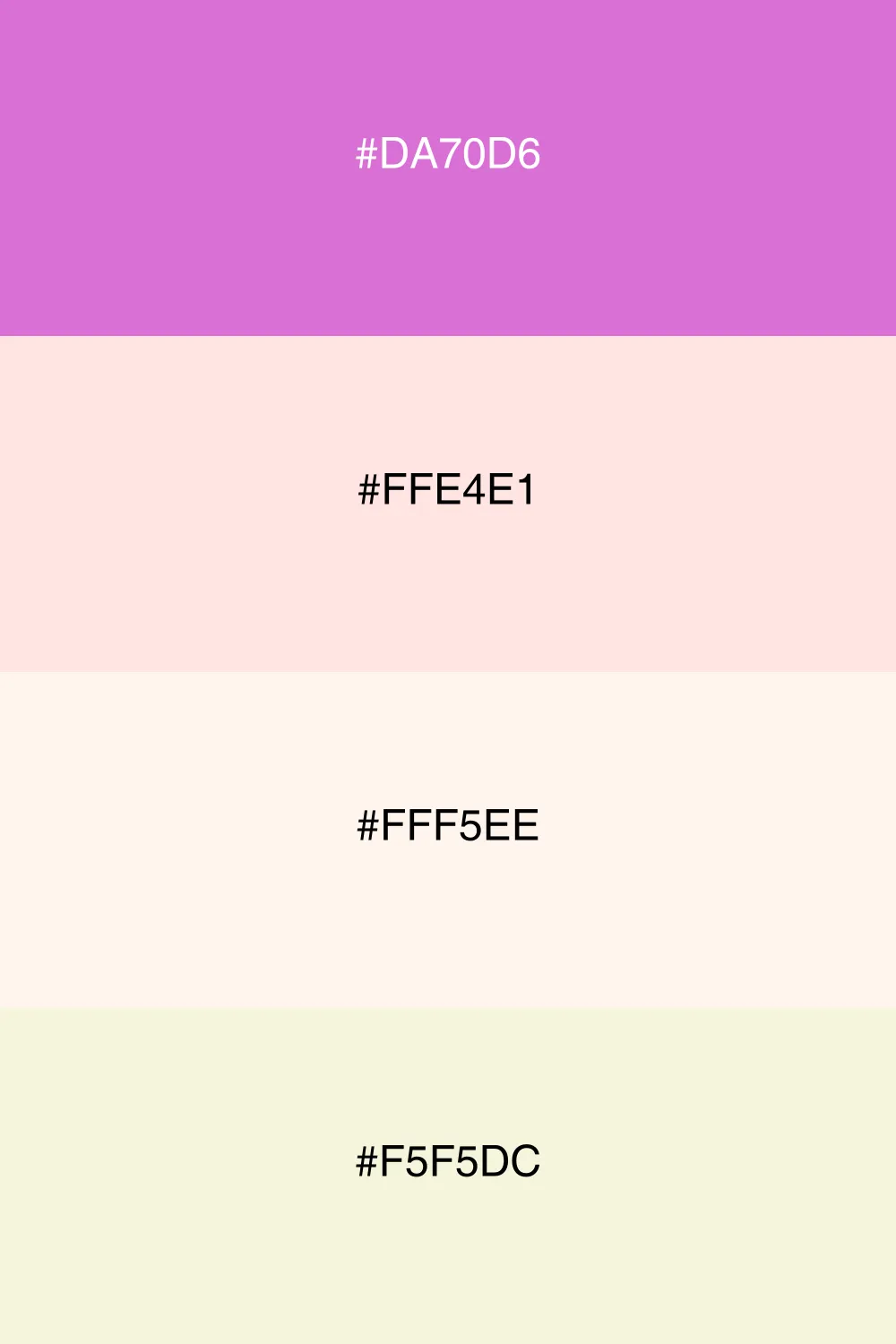 A harmonious palette with soft and gentle colors.