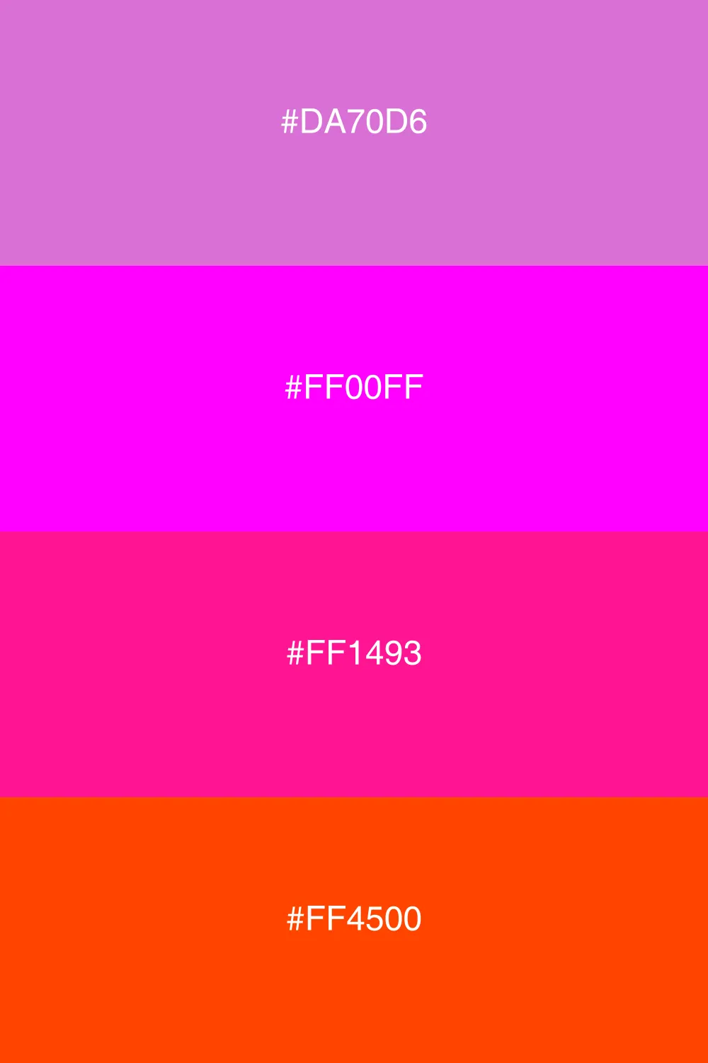 A bold neon palette full of energy and vibrancy.