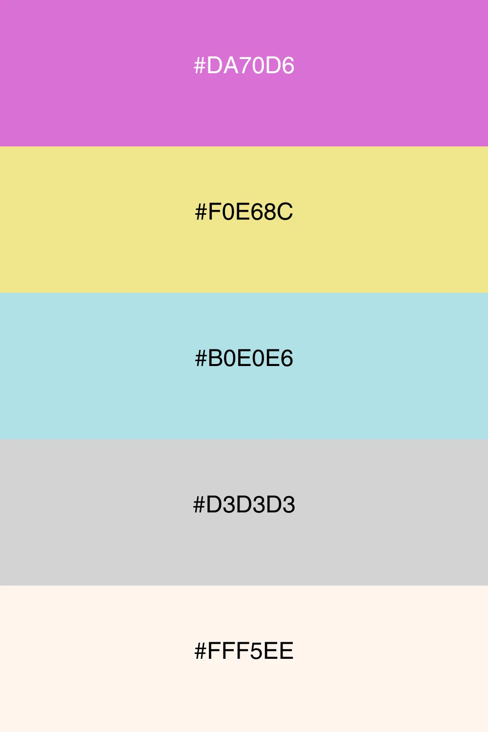 A serene palette with soft and calming colors.