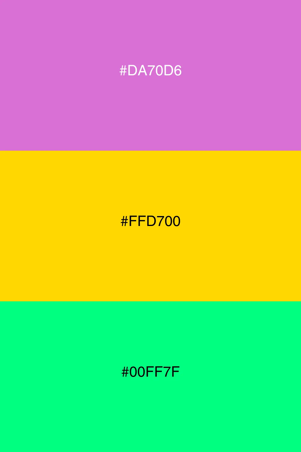 Balanced and vibrant with yellow and green.