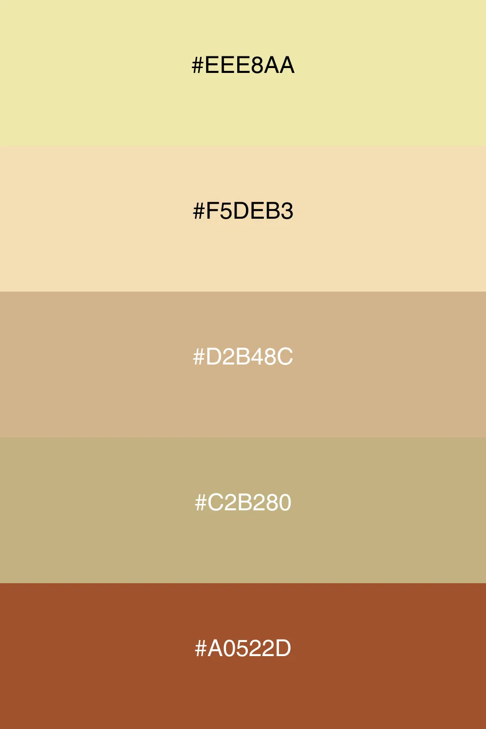 A relaxing palette inspired by golden sandy beaches.