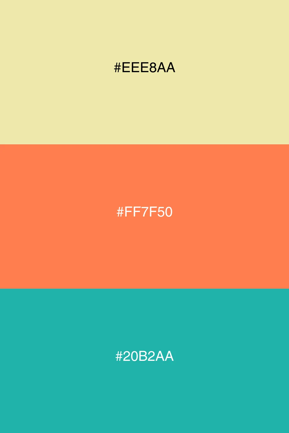 Vibrant and refreshing color trio.