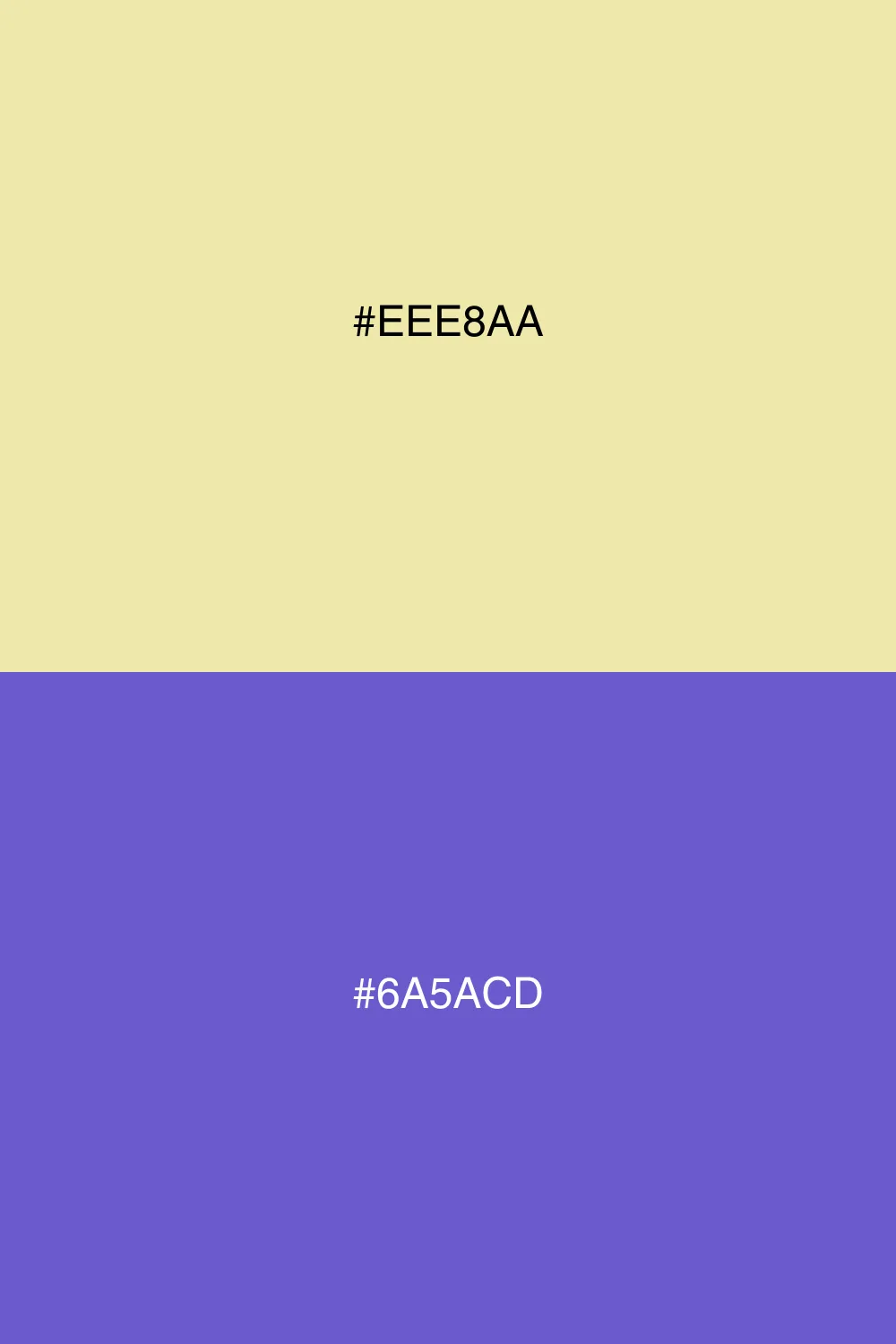 High contrast, vibrant pairing.