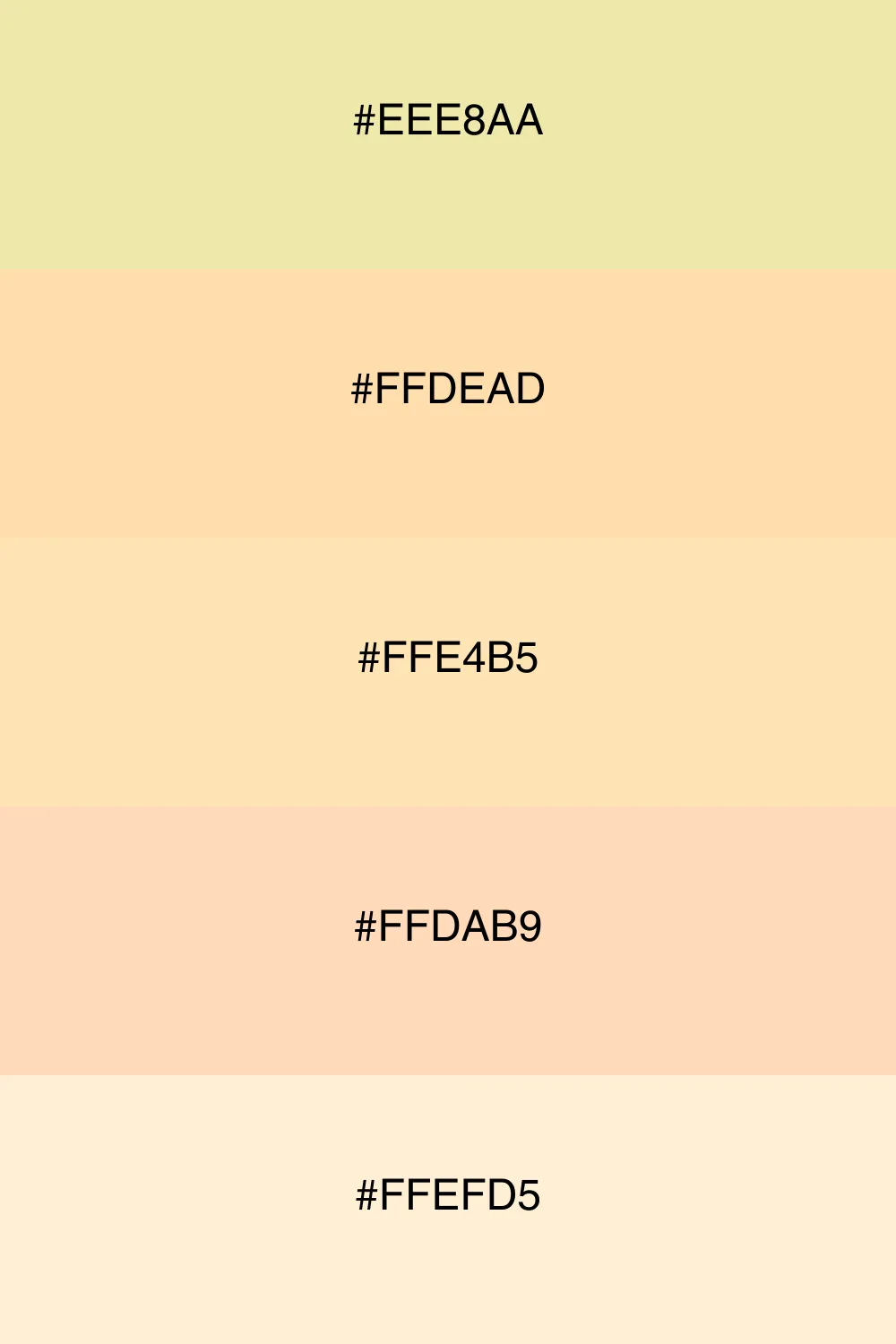A soft and gentle palette reminiscent of sunrise.
