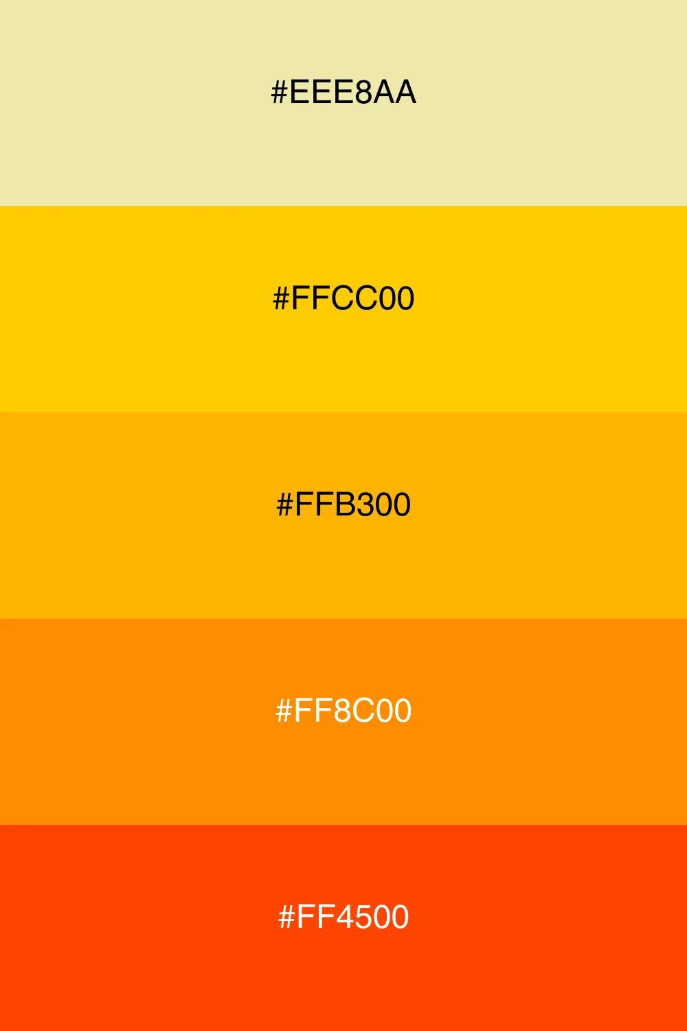 A vibrant palette inspired by sunny orchards.