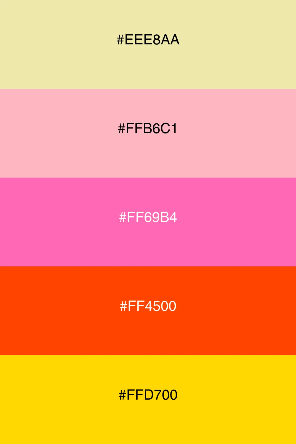 A romantic palette inspired by warm sunset colors.